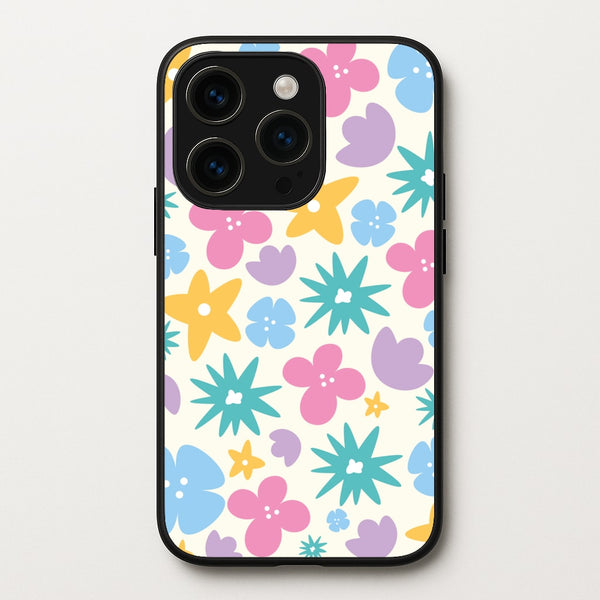 Playful Flowers - Floral Patterns  - Floral Patterns Phone Case for iPhone 15 Pro