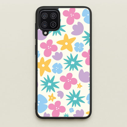 Playful Flowers - Floral Patterns  - Floral Patterns Phone Case for Galaxy A12