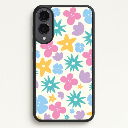 Playful Flowers - Floral Patterns  - Floral Patterns Phone Case for Galaxy S25 Edge