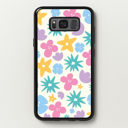Playful Flowers - Floral Patterns  - Floral Patterns Phone Case for Galaxy S8 Plus