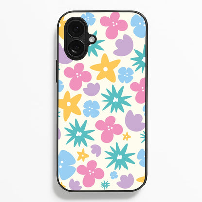 Playful Flowers - Floral Patterns  - Floral Patterns Phone Case for iPhone 16 Plus