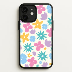 Playful Flowers - Floral Patterns  - Floral Patterns Phone Case for iPhone 11