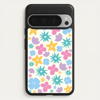 Playful Flowers - Floral Patterns  - Floral Patterns Phone Case for Google Pixel 9 Pro XL
