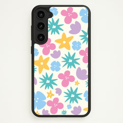 Playful Flowers - Floral Patterns  - Floral Patterns Phone Case for Galaxy S23