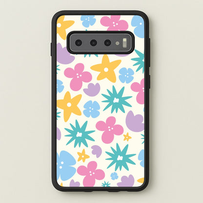 Playful Flowers - Floral Patterns  - Floral Patterns Phone Case for Galaxy S10