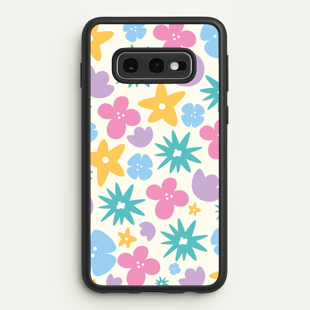 Playful Flowers - Floral Patterns  - Floral Patterns Phone Case for Galaxy S10e