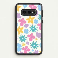 Playful Flowers - Floral Patterns  - Floral Patterns Phone Case for Galaxy S10e
