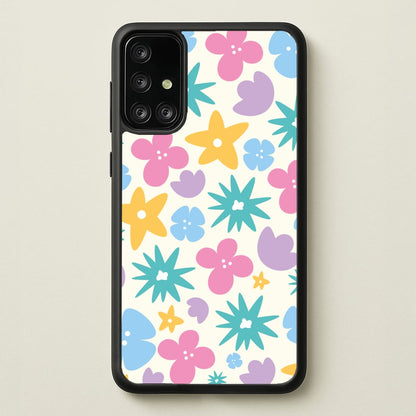Playful Flowers - Floral Patterns  - Floral Patterns Phone Case for Galaxy A71