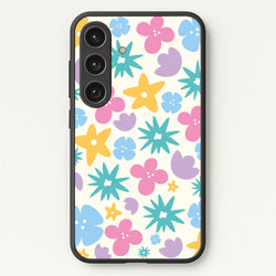 Playful Flowers - Floral Patterns  - Floral Patterns Phone Case for Galaxy S25