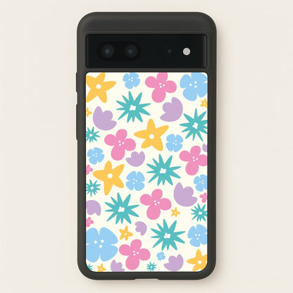 Playful Flowers - Floral Patterns  - Floral Patterns Phone Case for Google Pixel 7