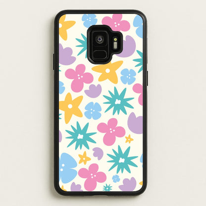 Playful Flowers - Floral Patterns  - Floral Patterns Phone Case for Galaxy S9