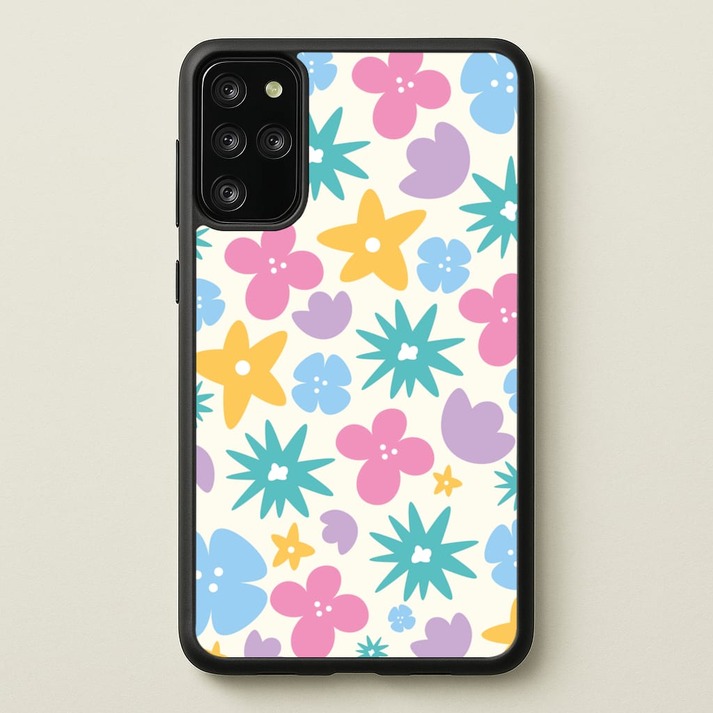 Playful Flowers - Floral Patterns  - Floral Patterns Phone Case for Galaxy S20 Plus
