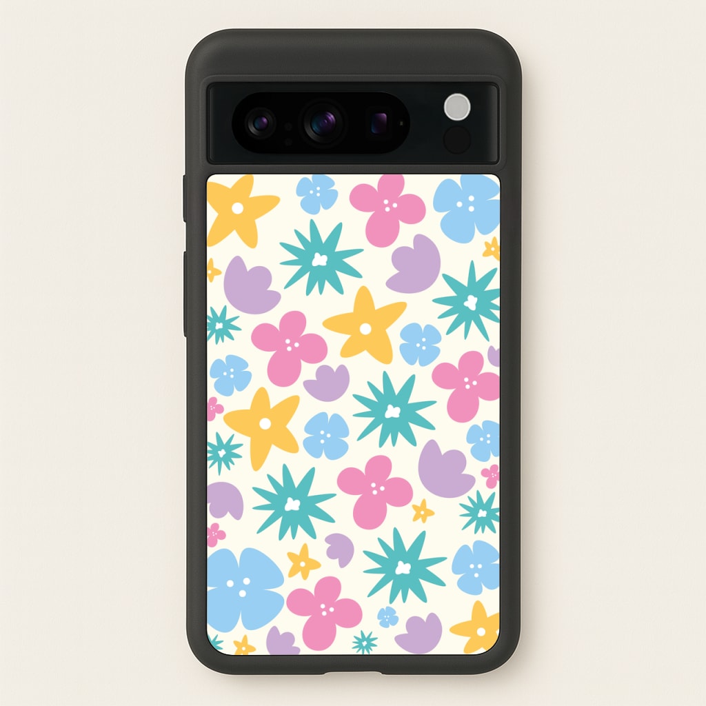 Playful Flowers - Floral Patterns  - Floral Patterns Phone Case for Google Pixel 8 Pro