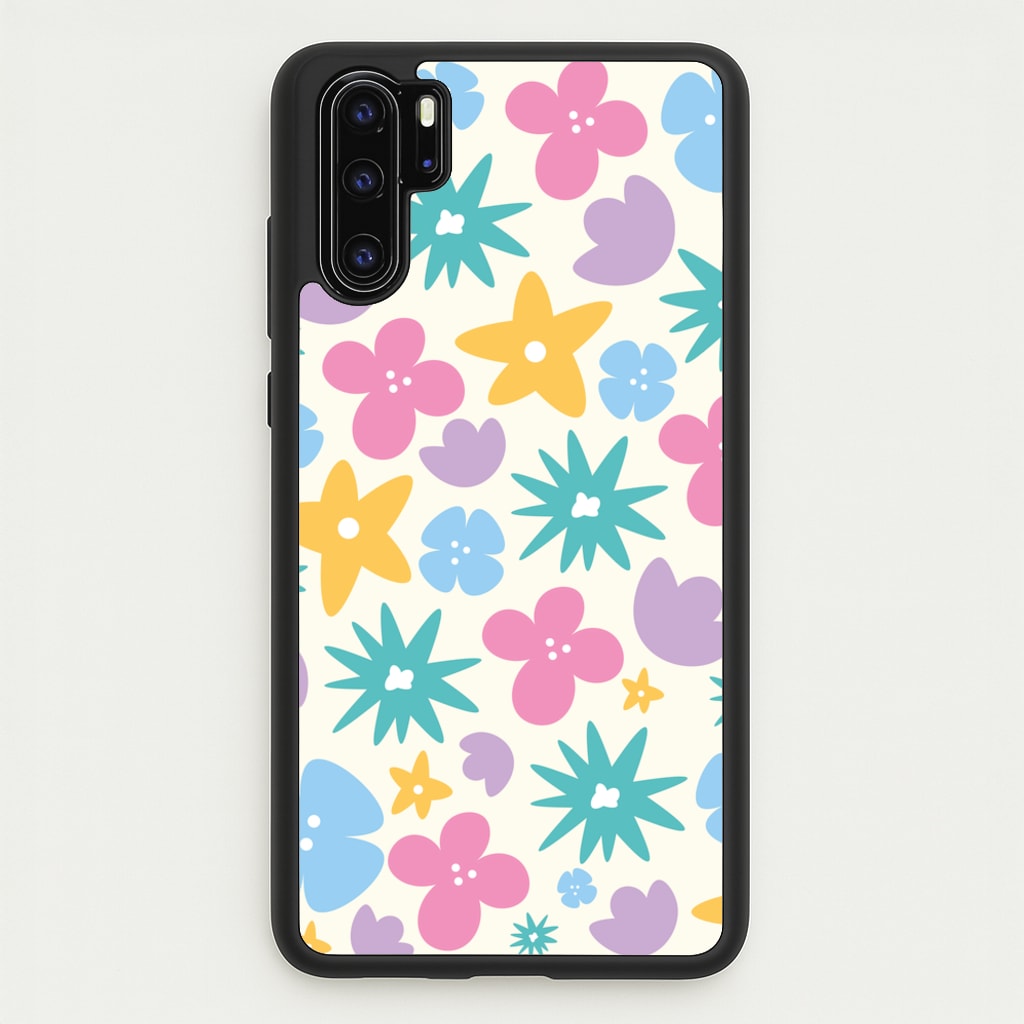 Playful Flowers - Floral Patterns  - Floral Patterns Phone Case for Huawei P30 Pro