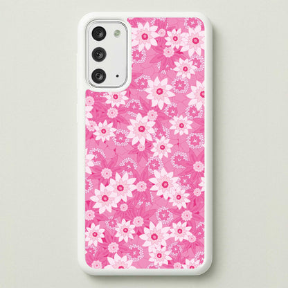 Pink Flowers - Floral Patterns  - Floral Patterns Phone Case for Galaxy Note 20