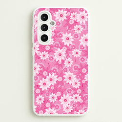 Pink Flowers - Floral Patterns  - Floral Patterns Phone Case for Galaxy A14