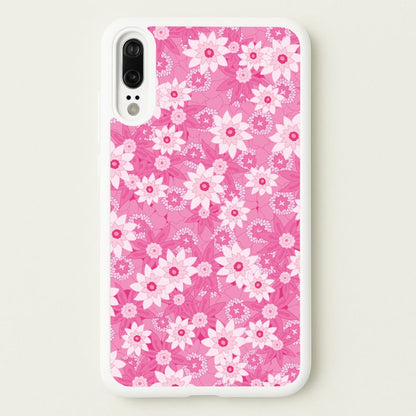 Pink Flowers - Floral Patterns  - Floral Patterns Phone Case for Huawei P20