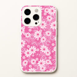 Pink Flowers - Floral Patterns  - Floral Patterns Phone Case for iPhone 15 Pro