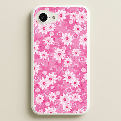 Pink Flowers - Floral Patterns  - Floral Patterns Phone Case for iPhone 16e