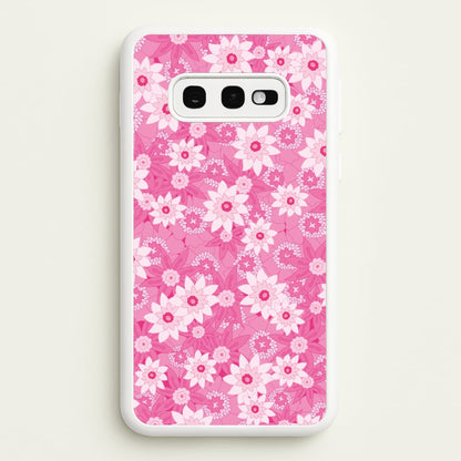 Pink Flowers - Floral Patterns  - Floral Patterns Phone Case for Galaxy S10e