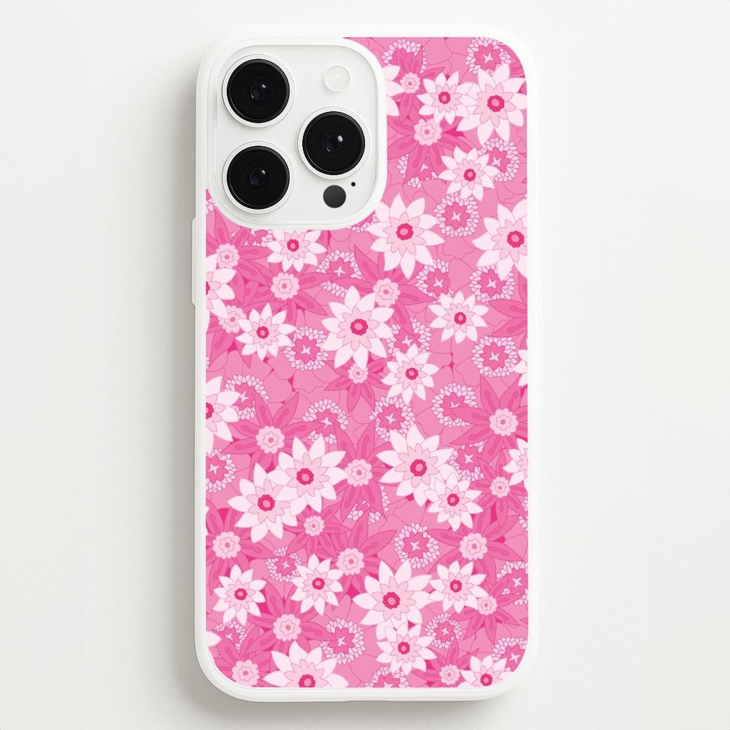 Pink Flowers - Floral Patterns  - Floral Patterns Phone Case for iPhone 13 Pro Max
