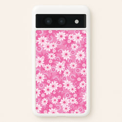 Pink Flowers - Floral Patterns  - Floral Patterns Phone Case for Google Pixel 8a