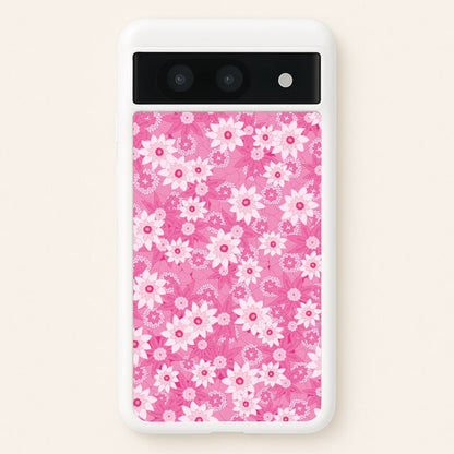 Pink Flowers - Floral Patterns  - Floral Patterns Phone Case for Google Pixel 8a