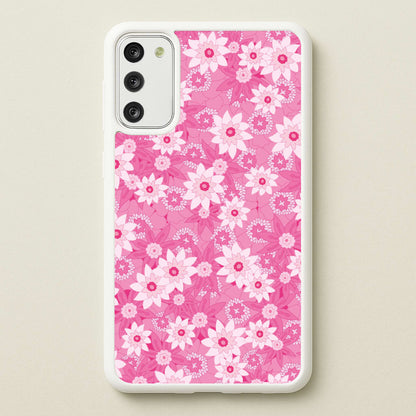 Pink Flowers - Floral Patterns  - Floral Patterns Phone Case for Galaxy S20FE