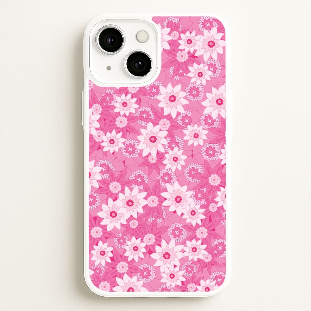 Pink Flowers - Floral Patterns  - Floral Patterns Phone Case for iPhone 13 Mini
