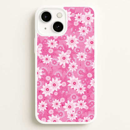 Pink Flowers - Floral Patterns  - Floral Patterns Phone Case for iPhone 13 Mini
