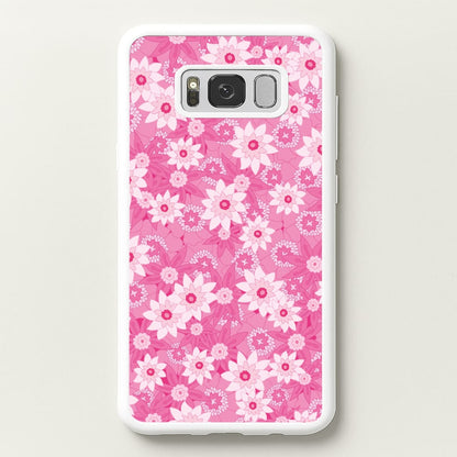 Pink Flowers - Floral Patterns  - Floral Patterns Phone Case for Galaxy S8 Plus