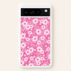 Pink Flowers - Floral Patterns  - Floral Patterns Phone Case for Google Pixel 8 Pro