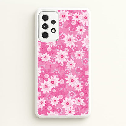 Pink Flowers - Floral Patterns  - Floral Patterns Phone Case for Galaxy A52 / A52s