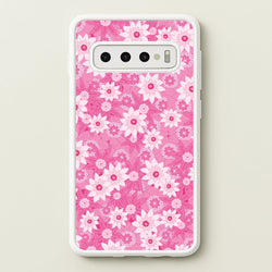 Pink Flowers - Floral Patterns  - Floral Patterns Phone Case for Galaxy S10