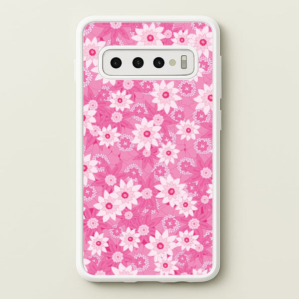 Pink Flowers - Floral Patterns  - Floral Patterns Phone Case for Galaxy S10