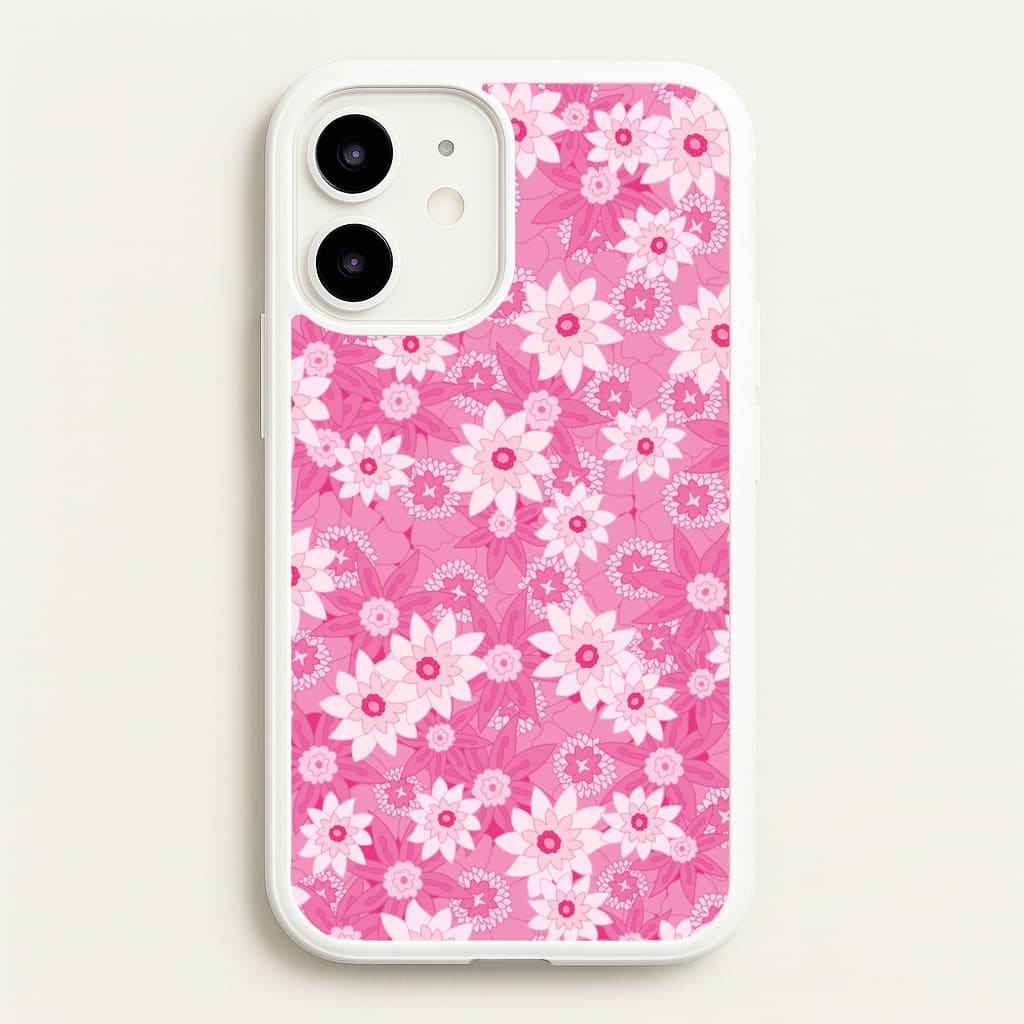 Pink Flowers - Floral Patterns  - Floral Patterns Phone Case for iPhone 12 Mini
