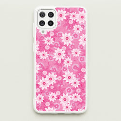 Pink Flowers - Floral Patterns  - Floral Patterns Phone Case for Galaxy A12