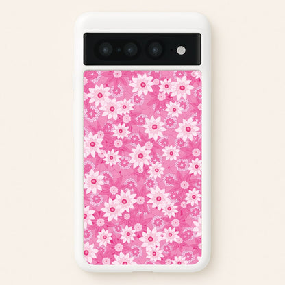 Pink Flowers - Floral Patterns  - Floral Patterns Phone Case for Google Pixel 7 Pro