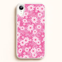 Pink Flowers - Floral Patterns  - Floral Patterns Phone Case for iPhone XR