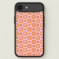 Orange And Pink Checked - Floral Patterns Phone Case for iPhone 17 Air