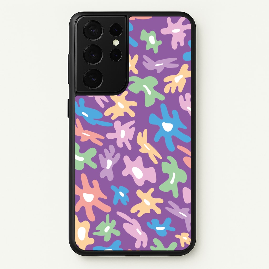 Abstract Flowers- Floral Patterns  - Floral Patterns Phone Case for Galaxy S21 Ultra