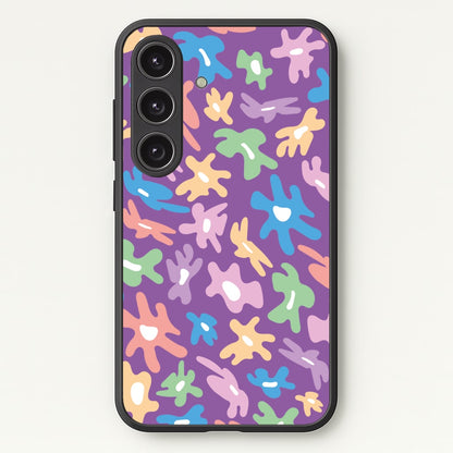 Abstract Flowers- Floral Patterns  - Floral Patterns Phone Case for Galaxy S24