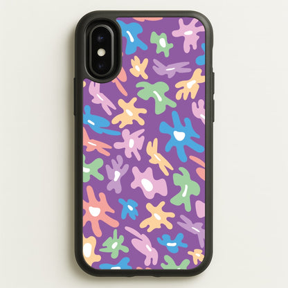 Abstract Flowers- Floral Patterns  - Floral Patterns Phone Case for iPhone X / XS