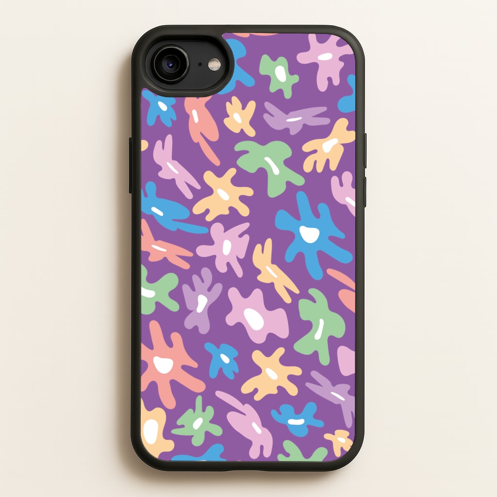 Abstract Flowers- Floral Patterns  - Floral Patterns Phone Case for iPhone 6 / 7 / 8 / SE