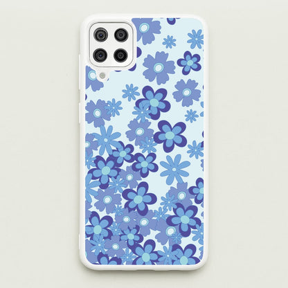 Blue Flowers - Floral Patterns  - Floral Patterns Phone Case for Galaxy A12