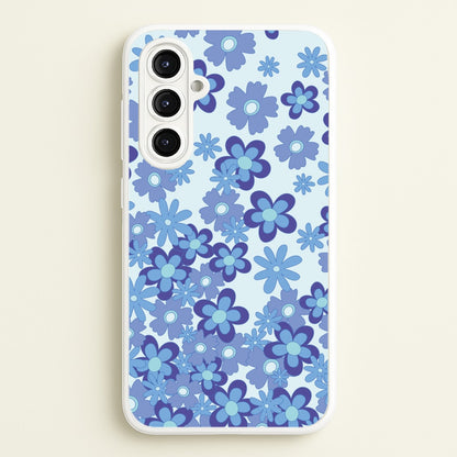 Blue Flowers - Floral Patterns  - Floral Patterns Phone Case for Galaxy A16