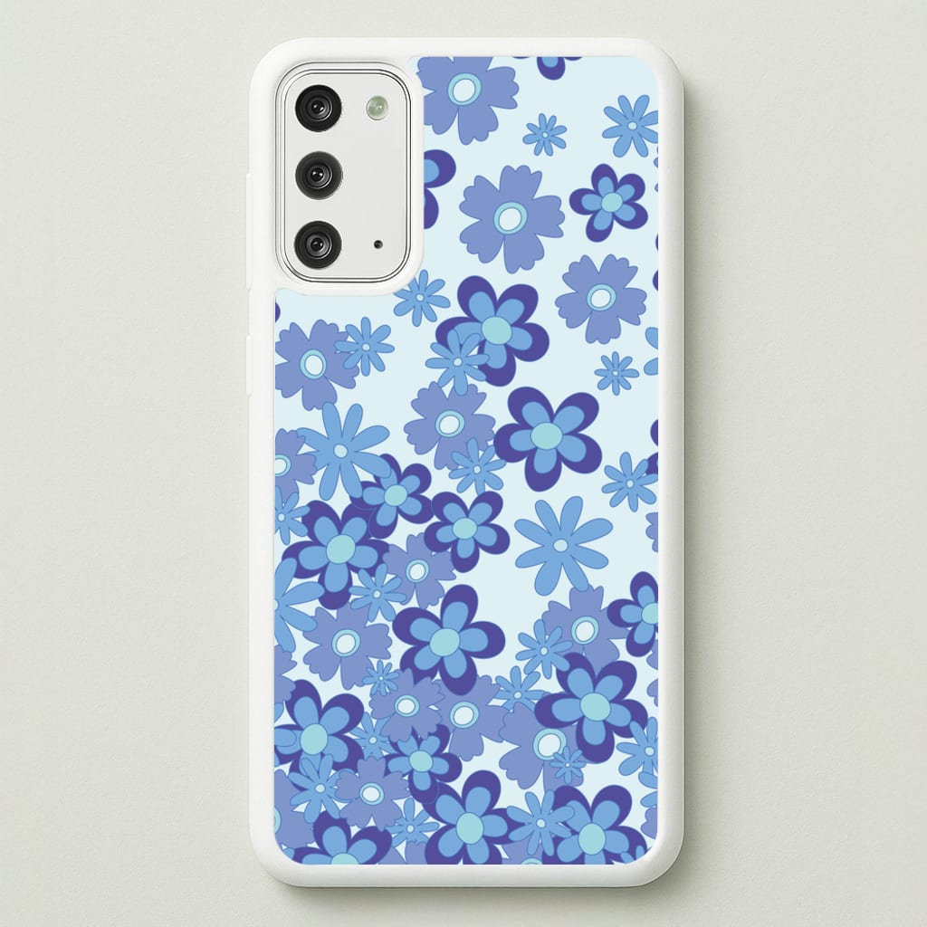 Blue Flowers - Floral Patterns  - Floral Patterns Phone Case for Galaxy Note 20