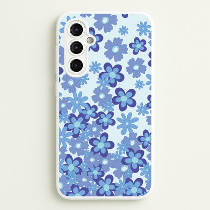 Blue Flowers - Floral Patterns  - Floral Patterns Phone Case for Galaxy A14