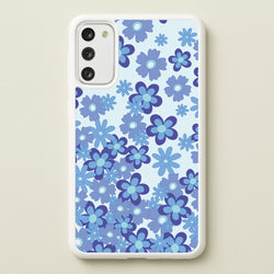 Blue Flowers - Floral Patterns  - Floral Patterns Phone Case for Galaxy S20