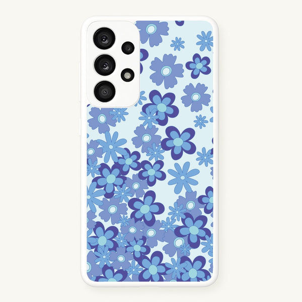 Blue Flowers - Floral Patterns  - Floral Patterns Phone Case for Galaxy A53